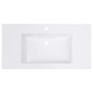 vidaXL Lavabo da Incasso 900x460x130 mm in SMC Bianco