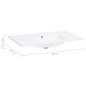 vidaXL Lavabo da Incasso 900x460x105 mm in SMC Bianco vidaXL Lavabo da Incasso 900x460x105 mm in SMC Bianco