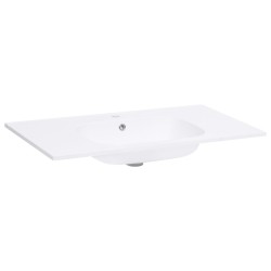 vidaXL Lavabo da Incasso 805x460x105 mm in SMC Bianco