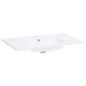 vidaXL Lavabo da Incasso 805x460x105 mm in SMC Bianco