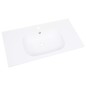 vidaXL Lavabo da Incasso 805x460x105 mm in SMC Bianco