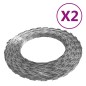 vidaXL Rulli di Filo Spinato BTO-22 NATO 100 m in Acciaio vidaXL Rulli di Filo Spinato BTO-22 NATO 100 m in Acciaio