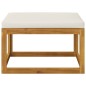 vidaXL Set Divani da Giardino 4 pz con Cuscini Crema Massello Acacia vidaXL Set Divani da Giardino 4 pz con Cuscini Crema Massello Acacia