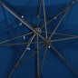 vidaXL Ombrellone a Sbalzo con Doppia Copertura 250x250 cm Azzurro vidaXL Ombrellone a Sbalzo con Doppia Copertura 250x250 cm Azzurro