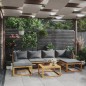 vidaXL Set Divani da Giardino 7 pz con Cuscini in Massello di Acacia vidaXL Set Divani da Giardino 7 pz con Cuscini in Massello di Acacia