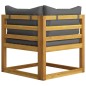 vidaXL Set Divani da Giardino 7 pz con Cuscini in Massello di Acacia vidaXL Set Divani da Giardino 7 pz con Cuscini in Massello di Acacia