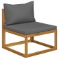 vidaXL Set Divani da Giardino 7 pz con Cuscini in Massello di Acacia vidaXL Set Divani da Giardino 7 pz con Cuscini in Massello di Acacia