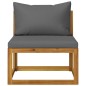 vidaXL Set Divani da Giardino 7 pz con Cuscini in Massello di Acacia vidaXL Set Divani da Giardino 7 pz con Cuscini in Massello di Acacia