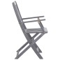 vidaXL Sedie da Giardino Pieghevoli 6pz con Cuscini in Massello Acacia vidaXL Sedie da Giardino Pieghevoli 6pz con Cuscini in Massello Acacia