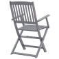 vidaXL Sedie da Giardino Pieghevoli 6pz con Cuscini in Massello Acacia vidaXL Sedie da Giardino Pieghevoli 6pz con Cuscini in Massello Acacia