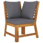 vidaXL Set Divani da Giardino 6 pz con Cuscini in Massello di Acacia vidaXL Set Divani da Giardino 6 pz con Cuscini in Massello di Acacia