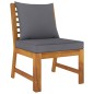 vidaXL Set Divani da Giardino 6 pz con Cuscini in Massello di Acacia vidaXL Set Divani da Giardino 6 pz con Cuscini in Massello di Acacia