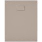 vidaXL Piatto Doccia in SMC Marrone 100x80 cm