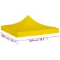 vidaXL Tetto per Tendone per Feste 2x2 m Giallo 270 g/m² vidaXL Tetto per Tendone per Feste 2x2 m Giallo 270 g/m²