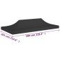 vidaXL Tetto per Tendone per Feste 6x3 m Nero 270 g/m² vidaXL Tetto per Tendone per Feste 6x3 m Nero 270 g/m²