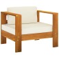 vidaXL Set Divani Giardino 10 pz Cuscini Bianco Crema Legno d'Acacia vidaXL Set Divani Giardino 10 pz Cuscini Bianco Crema Legno d'Acacia
