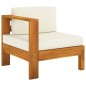 vidaXL Set Divani Giardino 10 pz Cuscini Bianco Crema Legno d'Acacia vidaXL Set Divani Giardino 10 pz Cuscini Bianco Crema Legno d'Acacia