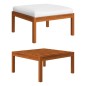 vidaXL Set Divani da Giardino 7 pz con Cuscini Crema Massello Acacia vidaXL Set Divani da Giardino 7 pz con Cuscini Crema Massello Acacia
