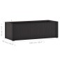 vidaXL Letto Rialzato Giardino con Irrigazione Antracite 100x43x33 cm