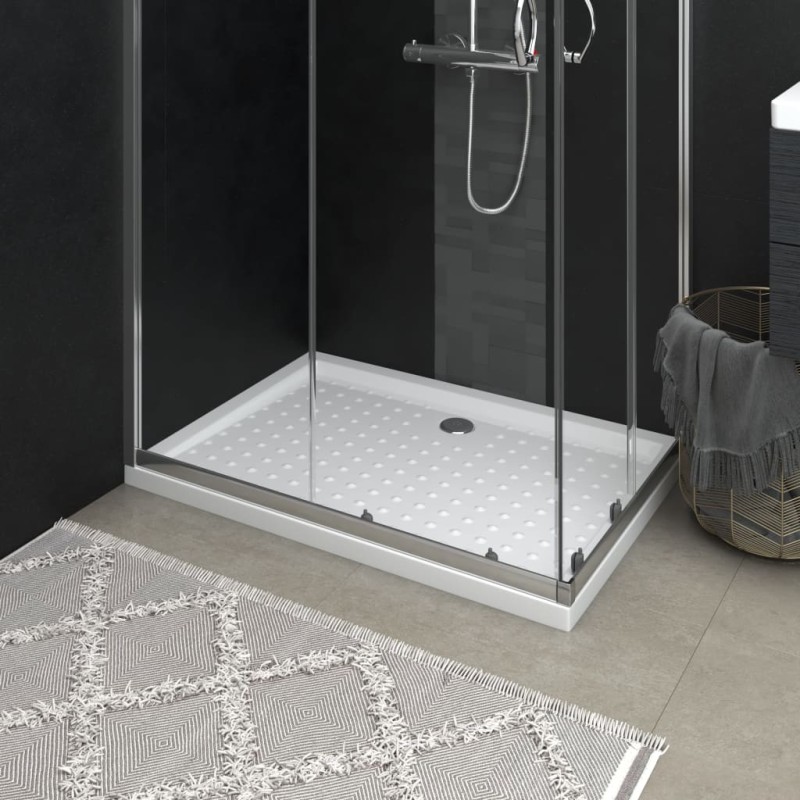 vidaXL Piatto Doccia con Superficie Puntinata Bianco 70x100x4cm in ABS vidaXL Piatto Doccia con Superficie Puntinata Bianco 70x100x4cm in ABS