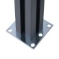 vidaXL Pali di Recinzione 2 pz Grigio Scuro 185 cm in Alluminio vidaXL Pali di Recinzione 2 pz Grigio Scuro 185 cm in Alluminio