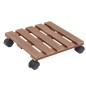 vidaXL Carrelli Portavasi 2 pz Marroni 30x30x7,5 cm in WPC vidaXL Carrelli Portavasi 2 pz Marroni 30x30x7,5 cm in WPC