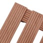 vidaXL Carrelli Portavasi 2 pz Marroni 30x30x7,5 cm in WPC vidaXL Carrelli Portavasi 2 pz Marroni 30x30x7,5 cm in WPC