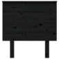 Testiera per Letto Nera 79x6x82,5 cm in Legno Massello di Pino Testiera per Letto Nera 79x6x82,5 cm in Legno Massello di Pino