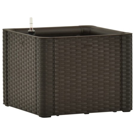 vidaXL Letto Rialzato da Giardino Sistema Irrigazione Moca 43x43x33 cm