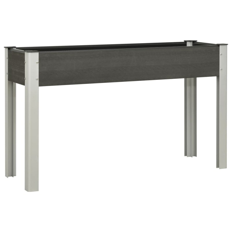 vidaXL Fioriera Rialzata da Giardino 125x40x75 cm in WPC Grigio vidaXL Fioriera Rialzata da Giardino 125x40x75 cm in WPC Grigio