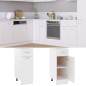 vidaXL Armadio con Cassetto Bianco 30x46x81,5 cm in Legno Multistrato vidaXL Armadio con Cassetto Bianco 30x46x81,5 cm in Legno Multistrato
