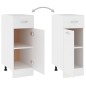 vidaXL Armadio con Cassetto Bianco 30x46x81,5 cm in Legno Multistrato vidaXL Armadio con Cassetto Bianco 30x46x81,5 cm in Legno Multistrato