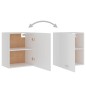 vidaXL Armadi Sospesi 2 pz Bianchi 50x31x60 cm in Legno Multistrato vidaXL Armadi Sospesi 2 pz Bianchi 50x31x60 cm in Legno Multistrato