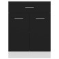 vidaXL Armadio con Cassetto Nero 60x46x81,5 cm in Truciolato