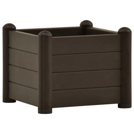 vidaXL Letto Rialzato da Giardino in PP Moca 43x43x35 cm