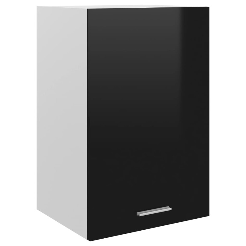 vidaXL Armadio Sospeso Nero Lucido 39,5x31x60 cm in Truciolato vidaXL Armadio Sospeso Nero Lucido 39,5x31x60 cm in Truciolato