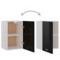 vidaXL Armadio Sospeso Nero Lucido 39,5x31x60 cm in Truciolato vidaXL Armadio Sospeso Nero Lucido 39,5x31x60 cm in Truciolato