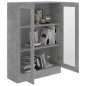 vidaXL Armadio con Vetrina Grigio Cemento 82,5x30,5x115cm Truciolato vidaXL Armadio con Vetrina Grigio Cemento 82,5x30,5x115cm Truciolato