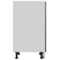 vidaXL Armadio con Cassetto Grigio Lucido 60x46x81,5 cm in Truciolato vidaXL Armadio con Cassetto Grigio Lucido 60x46x81,5 cm in Truciolato