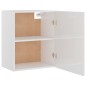 vidaXL Armadio Sospeso Bianco Lucido 50x31x60 cm in Truciolato vidaXL Armadio Sospeso Bianco Lucido 50x31x60 cm in Truciolato