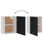 vidaXL Armadi Sospesi 2 pz Neri 50x31x60 cm in Truciolato vidaXL Armadi Sospesi 2 pz Neri 50x31x60 cm in Truciolato