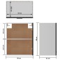 vidaXL Armadi Sospesi 2 pz Neri 50x31x60 cm in Truciolato vidaXL Armadi Sospesi 2 pz Neri 50x31x60 cm in Truciolato