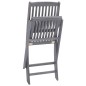 Sedie da Giardino Pieghevoli 2 pz con Cuscini Massello Acacia Sedie da Giardino Pieghevoli 2 pz con Cuscini Massello Acacia