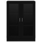 vidaXL Armadietto con Vetrina Nero 82,5x30,5x115 cm in Truciolato vidaXL Armadietto con Vetrina Nero 82,5x30,5x115 cm in Truciolato