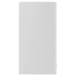 vidaXL Armadio Sospeso con Vetro Bianco Lucido 60x31x60 cm Truciolato vidaXL Armadio Sospeso con Vetro Bianco Lucido 60x31x60 cm Truciolato