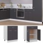 vidaXL Armadio con Cassetto Grigio 60x46x81,5 cm in Truciolato vidaXL Armadio con Cassetto Grigio 60x46x81,5 cm in Truciolato