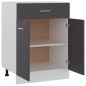vidaXL Armadio con Cassetto Grigio 60x46x81,5 cm in Truciolato vidaXL Armadio con Cassetto Grigio 60x46x81,5 cm in Truciolato