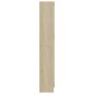 vidaXL Armadietto con Vetrina Rovere 82,5x30,5x185,5cm in Truciolato vidaXL Armadietto con Vetrina Rovere 82,5x30,5x185,5cm in Truciolato