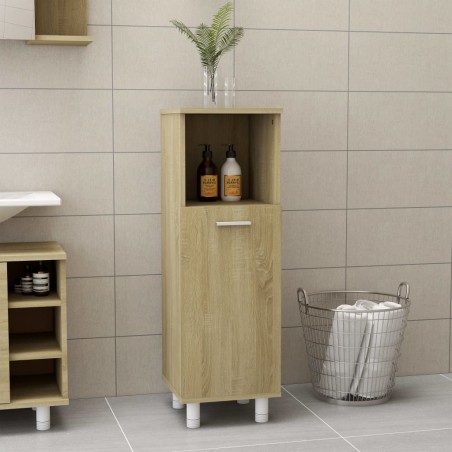 vidaXL Armadio da Bagno Rovere Sonoma 30x30x95 cm in Truciolato