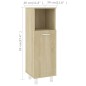 vidaXL Armadio da Bagno Rovere Sonoma 30x30x95 cm in Truciolato vidaXL Armadio da Bagno Rovere Sonoma 30x30x95 cm in Truciolato